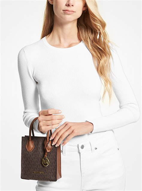 michael kors small 7 inch high mercer handbag in oyster|Mercer Extra.